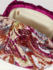 Exquisite Dazzling Women Rose Red Evening Clutch Bag Random Pattern Evening Party Clutch Purses Messenger Bags