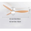 Modern Led Ceiling Fan Without Lights DC Motor 6 Speeds