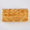 Nilerun Brand Fashion Vintage Retro Hard Wood Rattan Straw Evening Purse Wallet Unique Handmade Natural Bamboo Root Clutch Bag