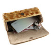 Nilerun Brand Fashion Vintage Retro Hard Wood Rattan Straw Evening Purse Wallet Unique Handmade Natural Bamboo Root Clutch Bag