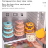 4pcs Food Storage Cartoon Bear 164/260/396/570ML Microwave For Kids Sushi Fruit Snack Picnic Kitchen ContainerBento Lunch Box