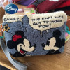 Disney Mickey's New Women's Coin Purse Luxury Brand Women's Embroidery Hand Bag Large -capacity Cartoon Storage Bag Cosmetic Bag