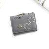 Disney Mickey Mouse woman bag PU Fashion Cute wallet Designer Coin Purse Hasp Sweet Credit Card Holder Women Short Wallet