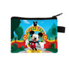 2023 Disney Mickey Mouse Wallet for Women Minnie Cartoon Coin Purse Portable ID Card Holders Kawaii Polyester Key Storage Bag