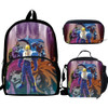 3Pcs/set Backpack for Boys Girls Game Captain Commando Print School Backpack Teenager Student Rucksack Shoulder Bag Pencil Bags