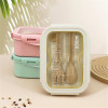 1~10PCS Lunch Box Colorful Color Scheme Not Afraid Of Loosening Transparent Lid Lunch Box Transparent Lid Design