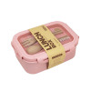1~10PCS Lunch Box Colorful Color Scheme Not Afraid Of Loosening Transparent Lid Lunch Box Transparent Lid Design