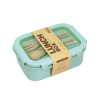 1~10PCS Lunch Box 3 Colors Available Not Afraid Of Loosening Wheat Straw Lunch Box Bento Box Transparent Lid Lunch Box