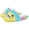 Cute Gradient Shark Slippers Women Men Outside Sandals Indoor Slides Couples Summer Shoes Parents Kids Soft EVA Beach Flip Flops