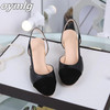 2020 Hot sale Summer Women Shoes Dress Shoes mid Heel Square head fashion Shoes Wedding party Sandals Casual Shoes women