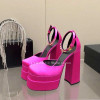 Hot Sale Platform Super High Heel Sandals Woman High Quality Fashion Week Rome Sandals Summer Sexy Runway Wedding Party Shoes