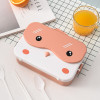 Cute Kids Student Bento Lunch Box Rectangular Leakproof Plastic Lovely Anime Microwave Food Container Box School Child Lunch Box