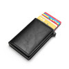 Custom Credit Card Holder Men Smart Wallet RFID Anti-thelf Cardholder Carbon Fiber Leather Wallet Money Clips Purse ID Card Case