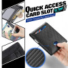 Rfid Business Card Holder Smart Wallets for Men Carbon Fiber Slim Thin Minimalist Wallet Custom Personalized Gift EDC