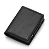 Bycobecy Custom Card Case Wallet Men Leather ID Credit Card Holder Business RFID Aluminium Box Purse Smart Wallet Money Clip Bag