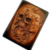 Free Design Handmade Women Genuine Leather God Card Holder Passport Cover Organizer Storage Folder Wallets Custom Size