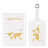 2pcs/set Passport Cover Case and Luggage Tag, Travel Passport Holder Wallet Organizer