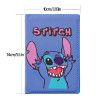 2023 Disney Stitch Passport Cover Blue PU Leather Travel Passport Holder For Men Function Business Card Case with 3 card holder