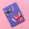 2023 Disney Stitch Passport Cover Blue PU Leather Travel Passport Holder For Men Function Business Card Case with 3 card holder