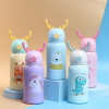 500ML Thermos Water Leak Proof Vacuum Kids School Bottle Flask Stainless Steel Deer Thermos with Bonus Carry Bag