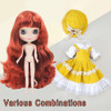 30cm DBS Blyth 7 Moveable Joints Girl's Dress 3D Eyes Toy with Clothes Kids Toys for Girl Children Gift