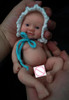 7" Micro Preemie Full Silicone Sweet Baby Doll "Mia" and "Eli" Lifelike Mini Reborn Doll Surprice Children Anti-Stress