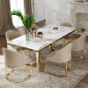 Modern Luxury Marble Dining Tables and Chairs Set