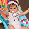 50CM Reborn Baby Doll Maddie Girl Hand-Detailed Painting with Visible Veins Lifelike 3D Skin Tone Merry Christmas Gift