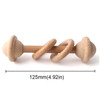 1pc Baby Toys Beech Wooden Rattle Hand Bells Toys Of Newbron Montessori Educational Toys Mobile Rattle Wooden Ring Baby Products