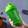 400ML Portable Sport Shaker Bottle Whey Protein Powder Mixing Bottle Sport Fitness Gym Shaker Outdoor Plastic Drink Bottle New