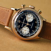 Hruodland G003 Rose Gold  VK64 Quartz Chronograph Mens Watches Sapphire Bubble Glass 316L Stainless Steel Wrist watch for Men