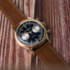Hruodland G003 Rose Gold  VK64 Quartz Chronograph Mens Watches Sapphire Bubble Glass 316L Stainless Steel Wrist watch for Men