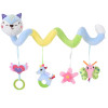 Car Seat Toys For Infant Cute Fox Spiral Plush Toys Stroller Toys Hanging Rattle Crib Activity Toy For Baby Gift