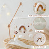 Baby Bed Bell Hanging Toy 0-12 Months Newborn Wooden Mobile Music Box Rattle Toy Crib Holder Bracket Infant Bed Bell Accessories