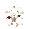 Baby Bed Bell Hanging Toy 0-12 Months Newborn Wooden Mobile Music Box Rattle Toy Crib Holder Bracket Infant Bed Bell Accessories