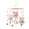 Baby Bed Bell Hanging Toy 0-12 Months Newborn Wooden Mobile Music Box Rattle Toy Crib Holder Bracket Infant Bed Bell Accessories