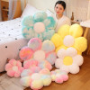 1pc 30/50/65CM Furry Plush Flower Plush Pillow Mat Stuffed Lifelike Flower Shape Baby Kids Home Soft Pillow Cushion Home Decor