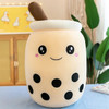 24~70cm Milk Tea Pillow Squishy Pearls Boba Bubble Tea Stuffed Drink Bottle Soft Panda Rabbit Ice Cream Food Plushie Peluche