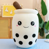 24~70cm Milk Tea Pillow Squishy Pearls Boba Bubble Tea Stuffed Drink Bottle Soft Panda Rabbit Ice Cream Food Plushie Peluche