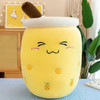 24~70cm Milk Tea Pillow Squishy Pearls Boba Bubble Tea Stuffed Drink Bottle Soft Panda Rabbit Ice Cream Food Plushie Peluche