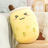 Boba Plushies Bubble Tea Plush Toys Cartoon Bubble Tea Cup Stuffed Soft Cushion Milk Tea Plush Food Pillow Gifts for Kids Girl