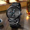 CRRJU Men Watch Luxury Business Stainless Steel WristWatch Military waterproof Date Quartz relogio masculino