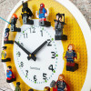 Lego Building Block Doll Wall Clock 