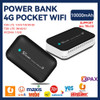 4G LTE Type-C USB Hotspot 10000mAh Portable Power Bank WiFi PW100 Mobile Power Bank Pocket WiFi Mini for Business Office Network