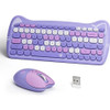 Colors Cute 2.4G Wireless Keyboard Mouse Combo for Computer Laptop Korea/English Wireless Keyboard and Mouse Set Cat Shape