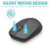 Rapoo 9000M Mini Multi-Mode Silent Wireless Alloy Base Keyboard Optical Mouse Combo Connect to 3 Devices English/Russian Layout