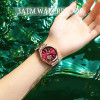 Luxury Women Quartz Watches For Women Stainless steel Watch Ladies Sports Dress Pink Dial Wrist Watch Clock Relogio Feminino+box