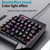SeynLi RGB Keyboard And Mouse Set One-Handed Gaming Keyboard Mouse Mini Keypad Combo for Laptop PC Mobile Phone Game Controller