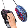 SeynLi RGB Keyboard And Mouse Set One-Handed Gaming Keyboard Mouse Mini Keypad Combo for Laptop PC Mobile Phone Game Controller