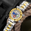 TEMEITE New Brand Quartz Men's Watches Multifunction Male Wristwatch Waterproof Luxury Gold Chronograph Creative Watch Men 2023